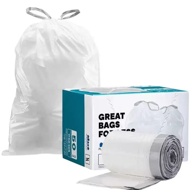 Plasticplace Custom Fit Trash Bags, Compatible with simplehuman Code N (200 Count)