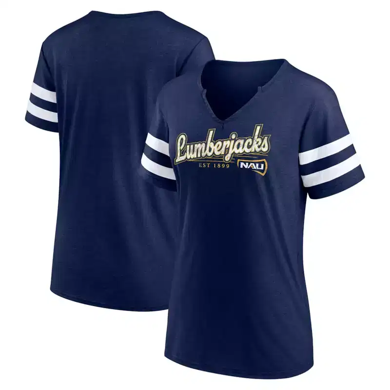 NCAA Northern Arizona Lumberjacks Women's V-Neck Notch T-Shirt