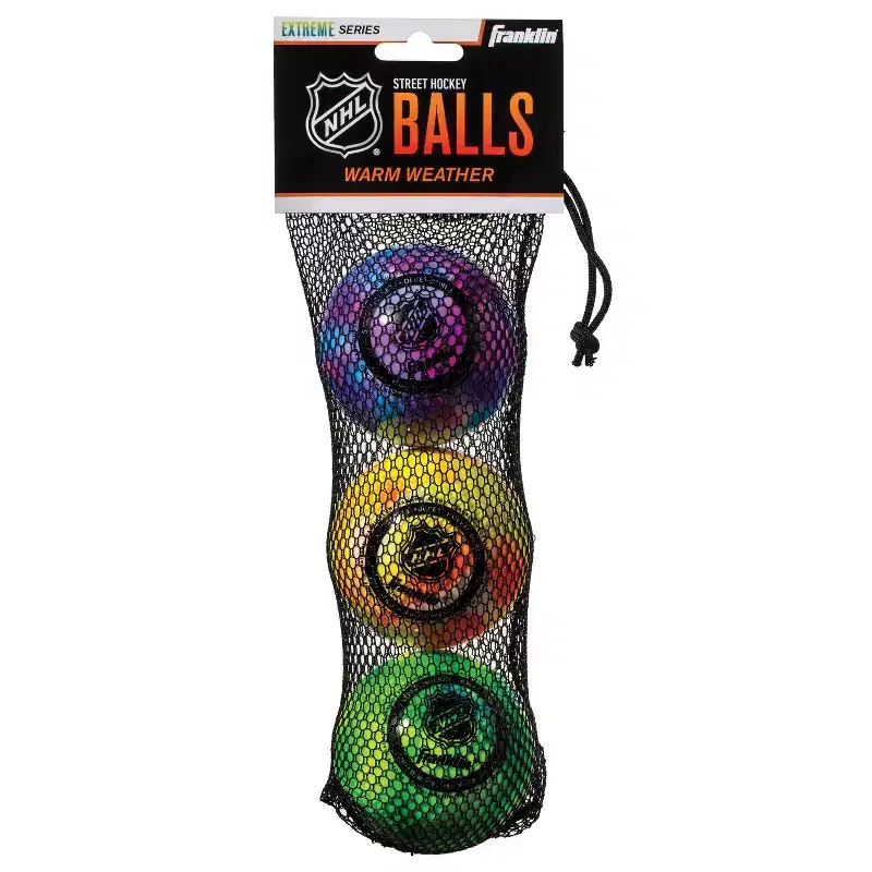 Franklin Sports Extreme Color Hockey Balls - 3pk