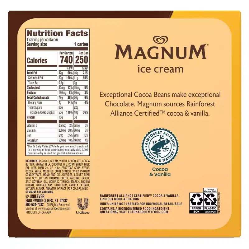 Magnum Ice Cream Bars Double Caramel - 9.12 fl oz/3ct