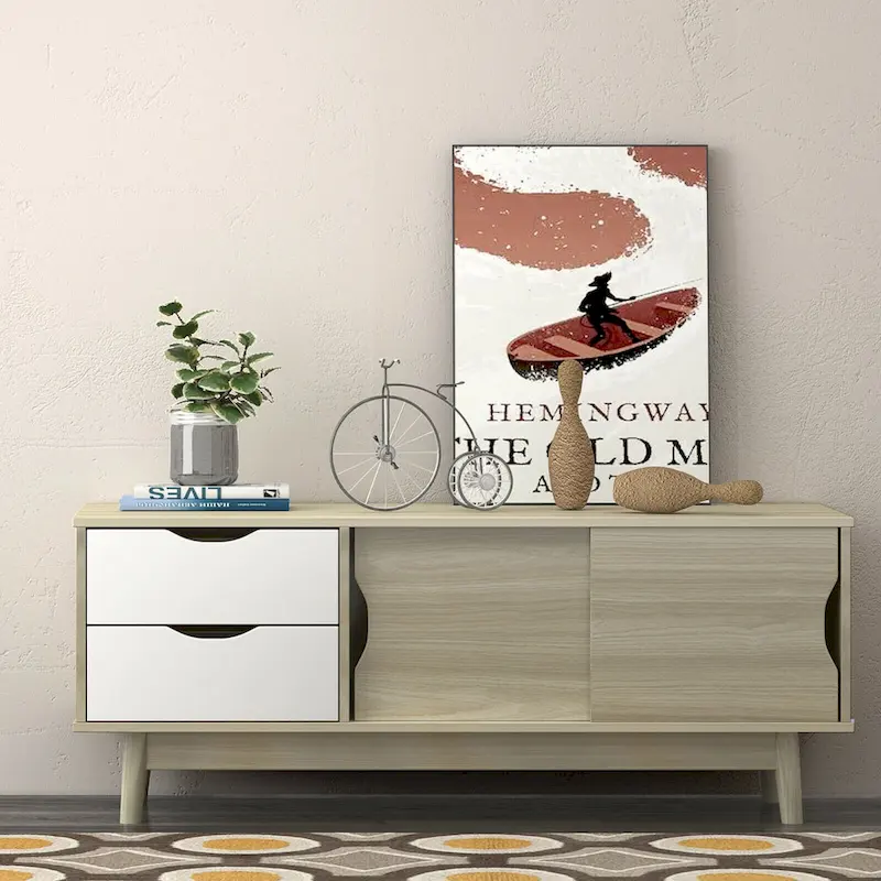 TV Stand for TV up to 60 Media Console Table Storage