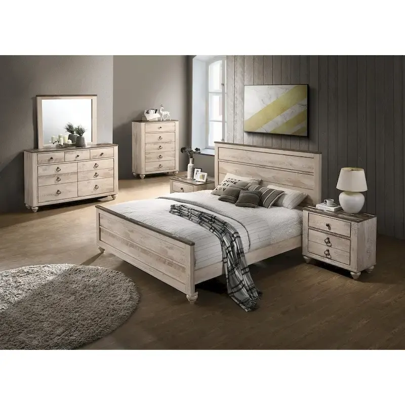 Roundhill Furniture Imerland Contemporary 6-Piece Queen Bedroom Set