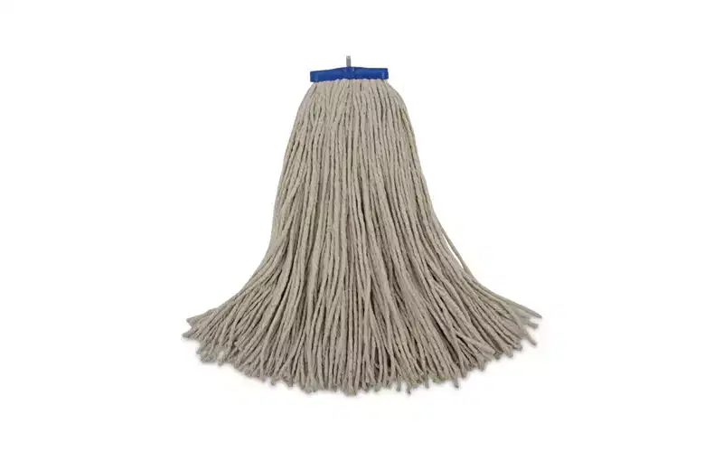 Boardwalk Cut-End Lie-Flat Wet Mop Head, Cotton, 24oz, White