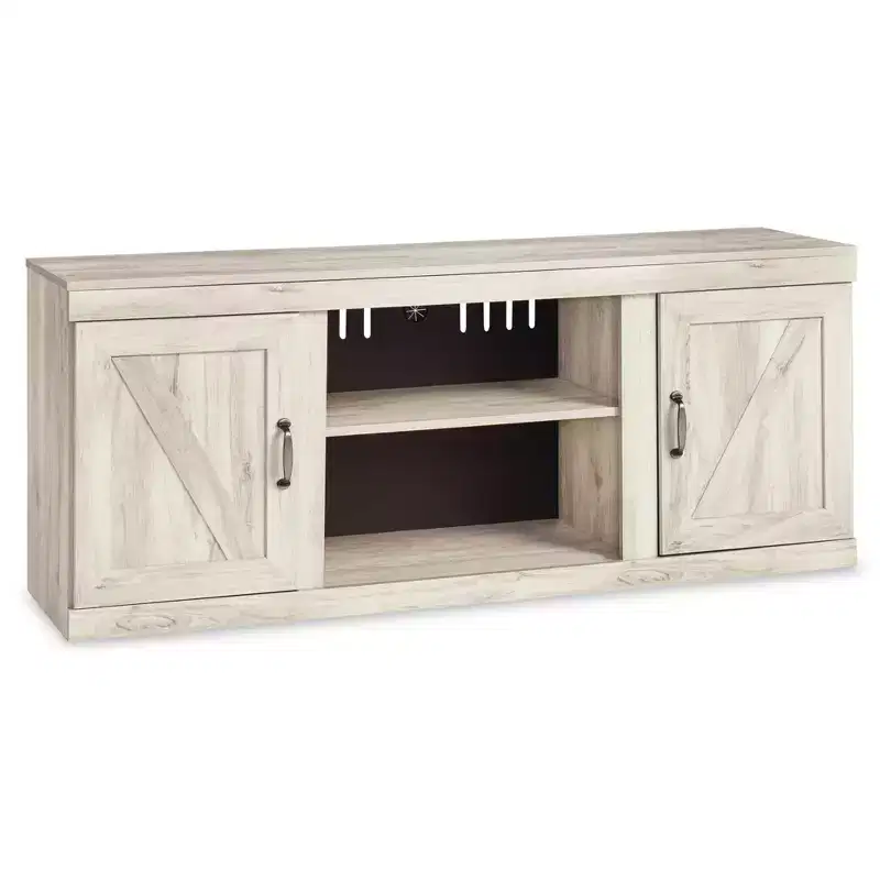 60 Bellaby TV Stand for TVs up to 65 White - Signature Design by Ashley: Media Console with Adjustable Shelves