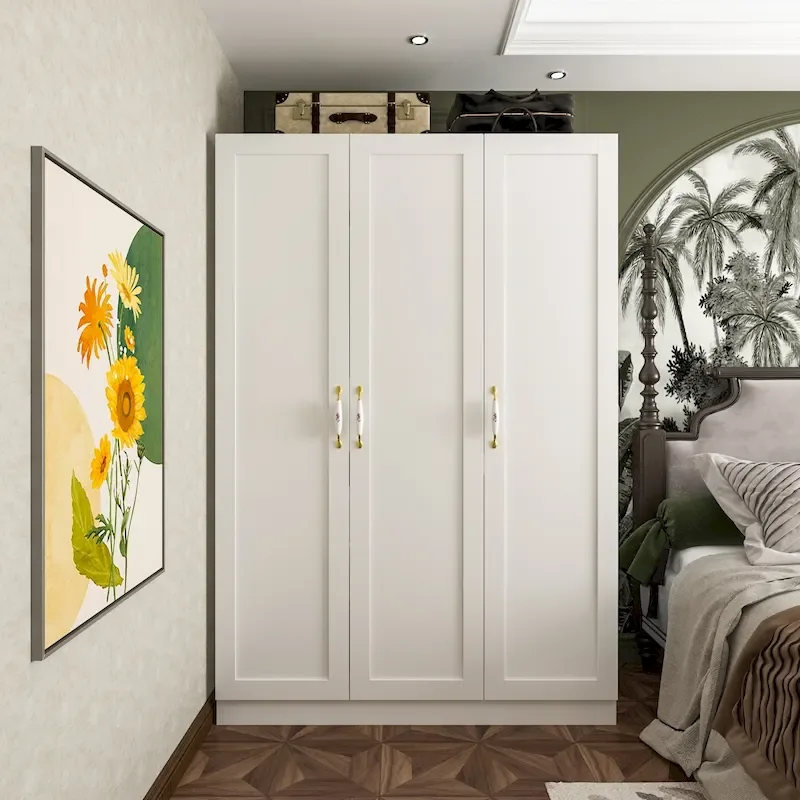 47.2W Contemporary Modern Freestanding Wardrobe Armoire Closet