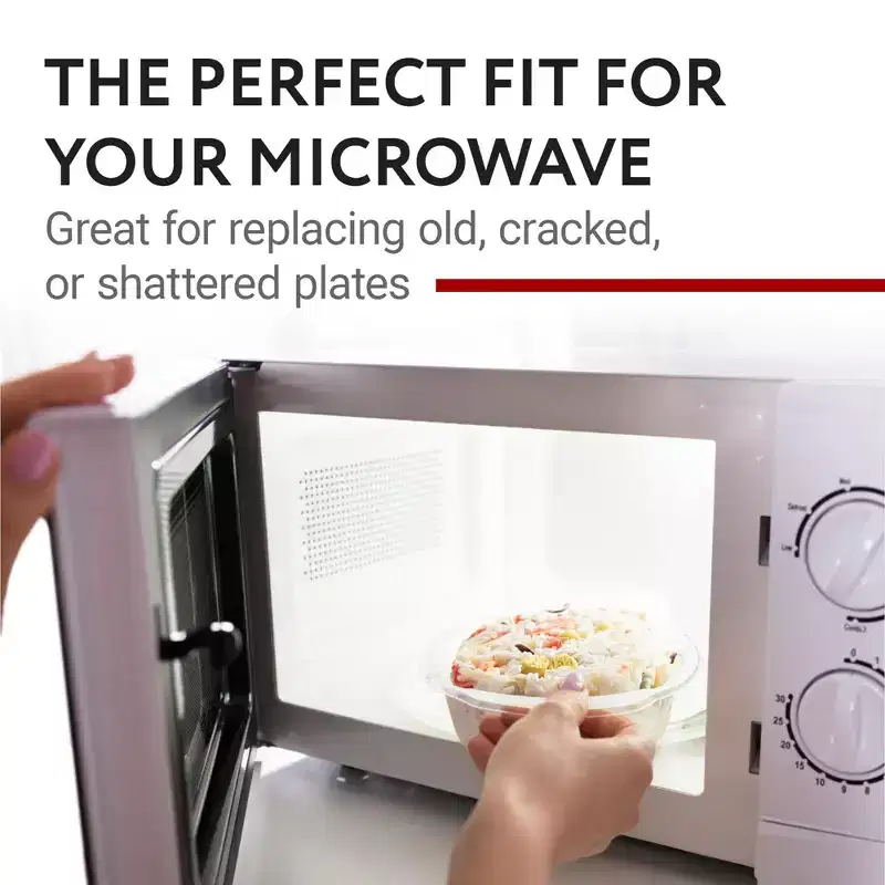 Impresa 9.5 Small Replacement Microwave Glass Plate - Rotating Dish - Universal Fit