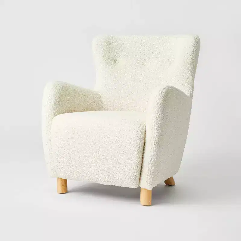 Kessler Wingback Accent Chair Velvet - Threshold鈩?designed with Studio McGee