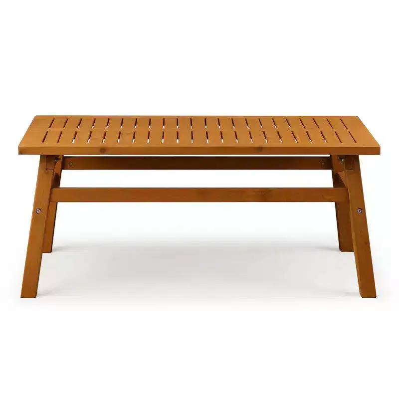 Karl Home Patio Light Brown Wood Coffee Table