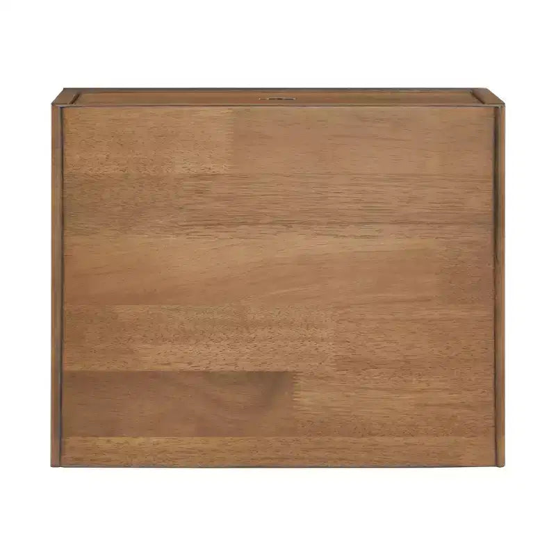 Oak Finish 2-Drawer Nightstand