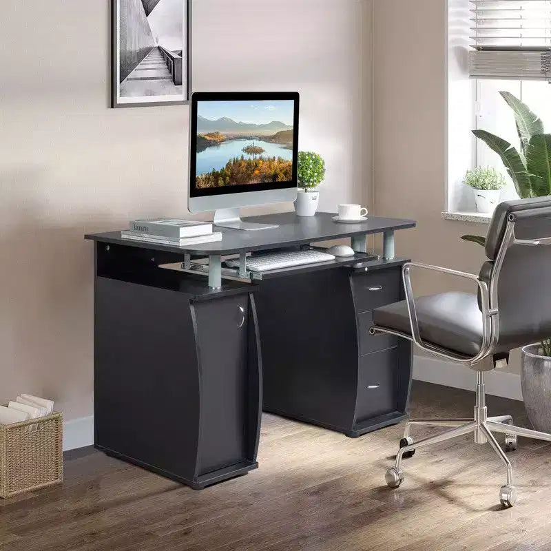 45.3" Computer Desk with Drawer and Side Shelf