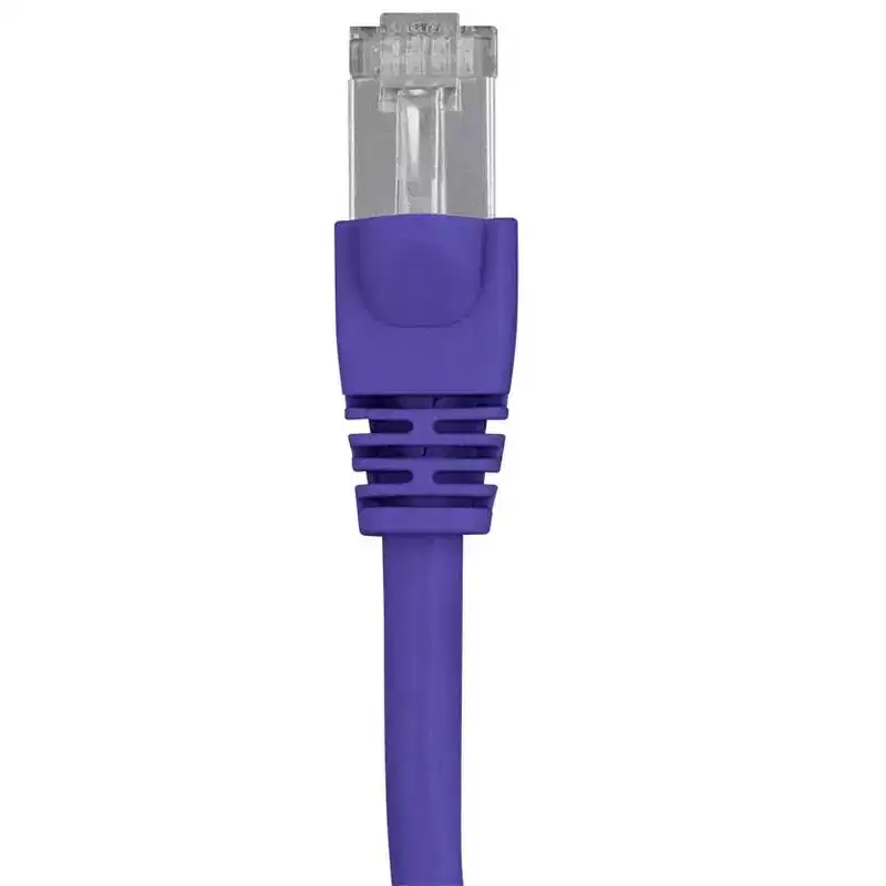 Monoprice Cat6A Ethernet Patch Cable - 7 Feet - Purple | Network Internet Cord - RJ45, 550Mhz, STP, Pure Bare Copper Wire, 10G, 26AWG
