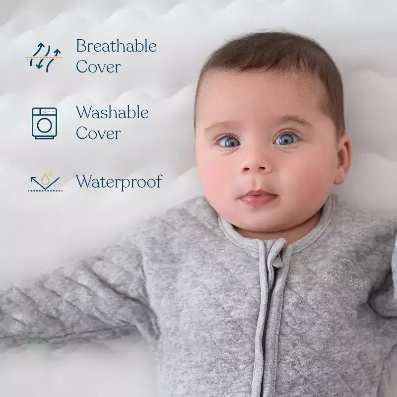 HALO Essential Breathable Crib and Toddler Mattress: Hypoallergenic, Waterproof Cover, 5.19 Thickness, 14 lbs