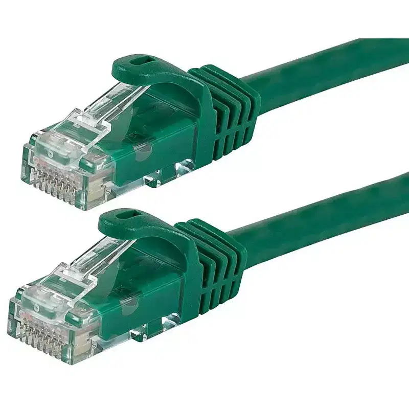 Monoprice Cat6 Ethernet Patch Cable - 14 Feet - Green | Network Internet Cord - Snagless RJ45, Stranded, 550Mhz, UTP, Pure Bare Copper Wire, 24AWG -
