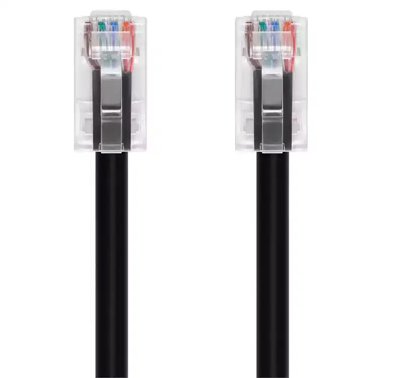 Monoprice Cat6A Patch Cable - 75 Feet - Black | 26AWG, 10G, Bare Copper Conductor, Gold Plated Copper Connector, RJ45, Non-Booted Ethernet Cable