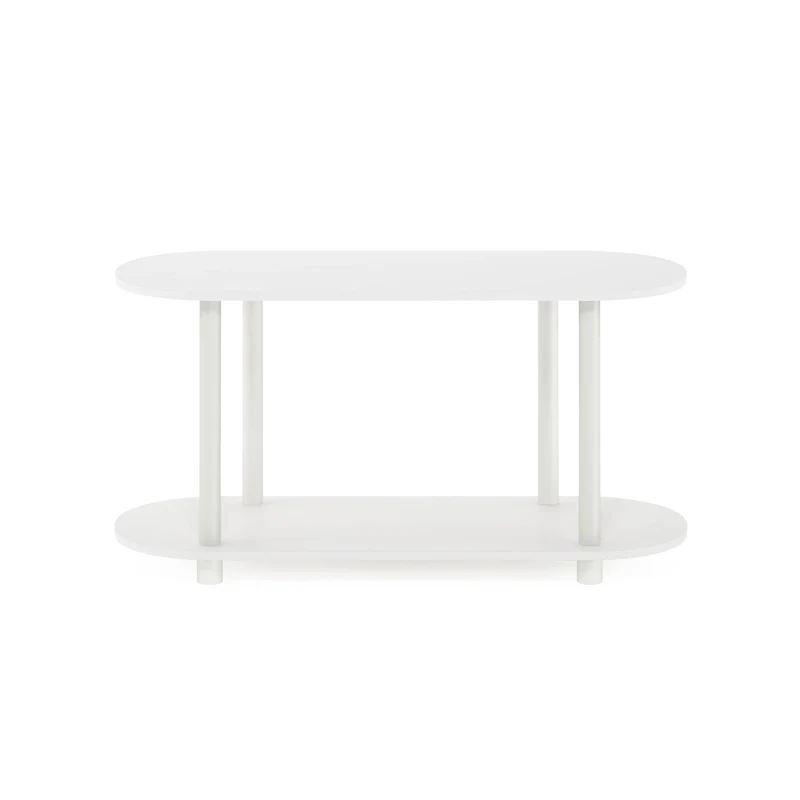 Turn-N-Tube No Tools Modern Oval Side Table