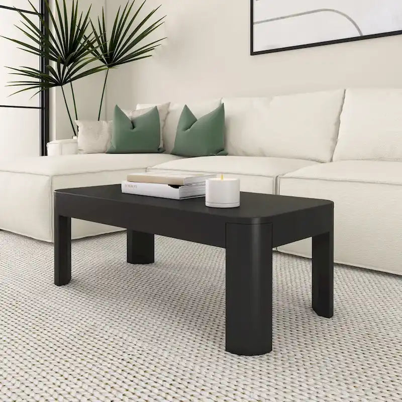 Plank and Beam Contour Rectangular Coffee Table - 40