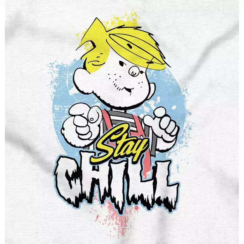 Cool Dennis The Menace Stay Chill Toddler Baby Graphic T Shirt Licensed Brisco Brands