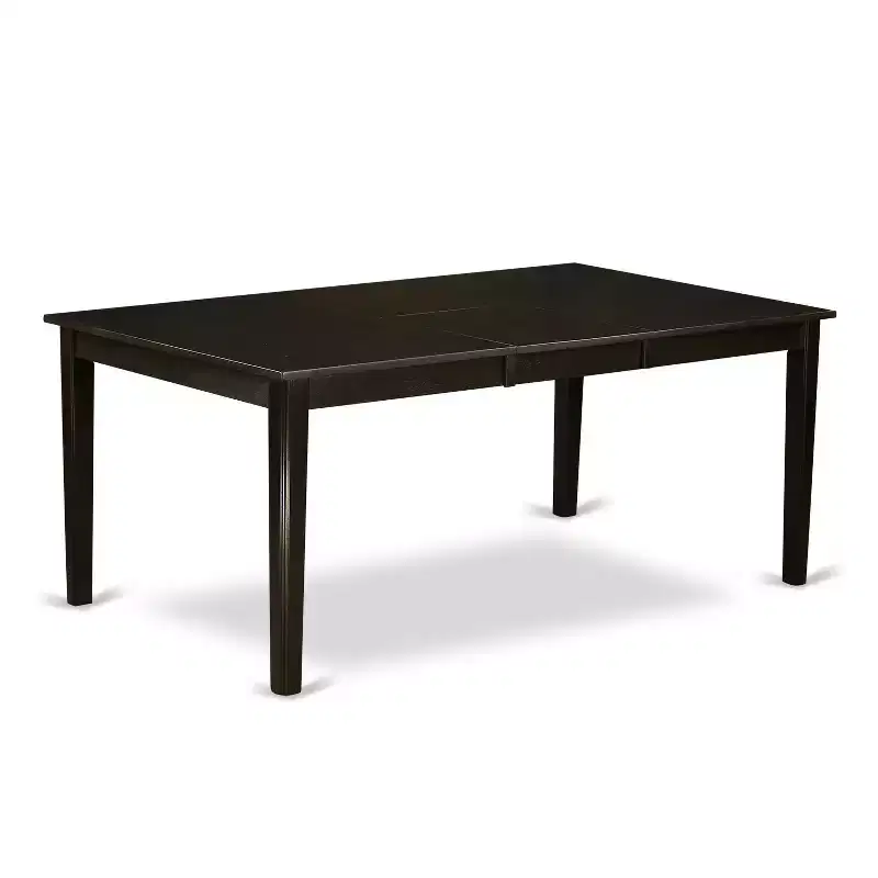 HomeStock Belmont Dining Room Set-Table With Leaf And Dinette Chairs, Cappuccino