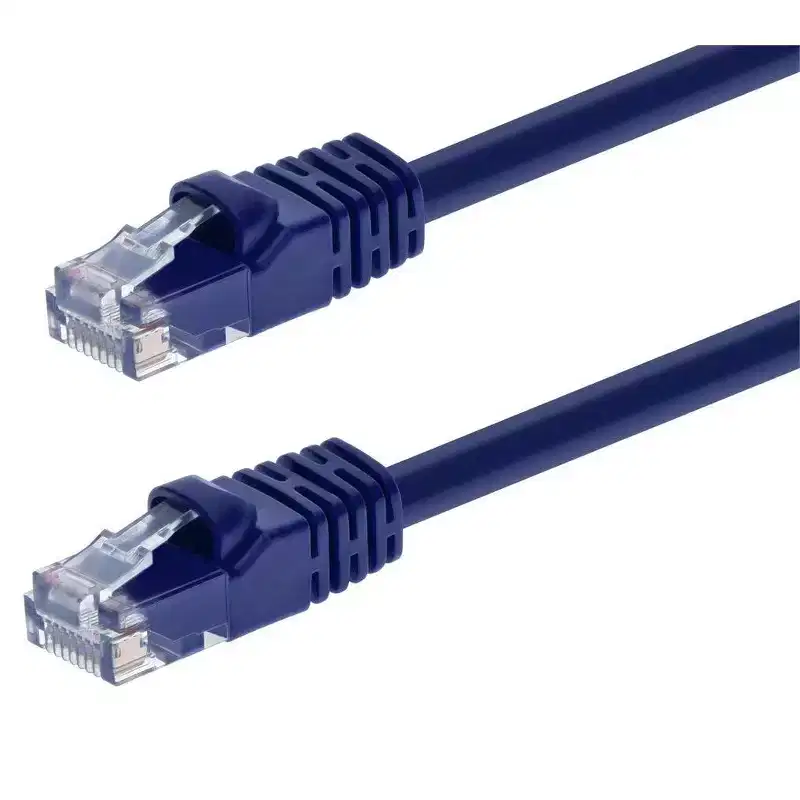 Monoprice Cat6 Ethernet Patch Cable - 7 Feet - Purple | Network Internet Cord - RJ45, Stranded, 550Mhz, UTP, Pure Bare Copper Wire, 24AWG