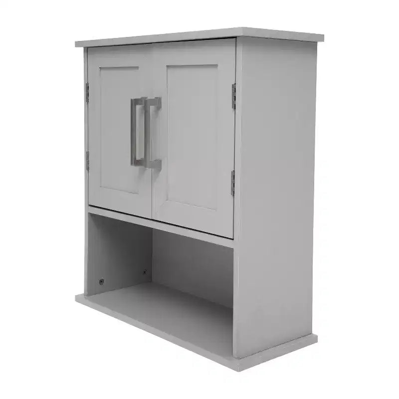 Wall Mounted Bathroom Medicine Cabinet �C Adjustable Shelf, Dual Magnetic Doors, Display Shelf
