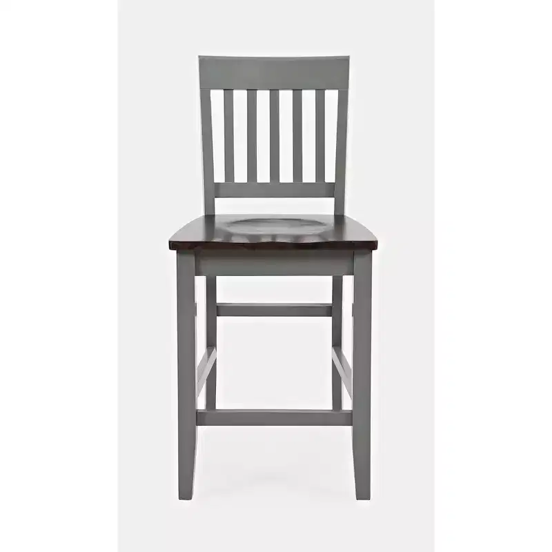 Jofran, Decatur Lane Farmhouse Solid Wood Counter Stool (Set of 2)