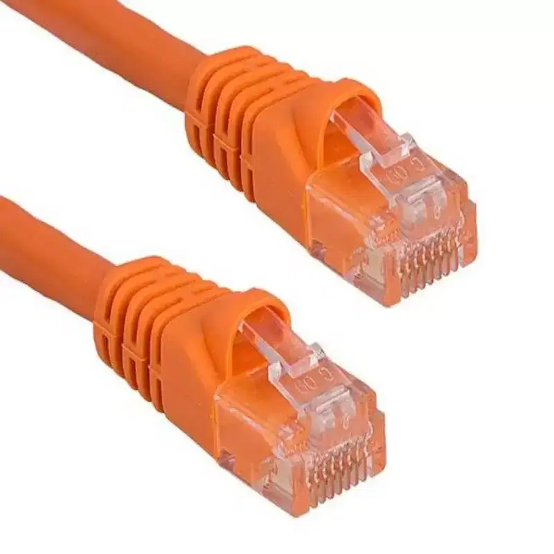 SANOXY Cables and Adapters; 25ft Cat5e 350 MHz UTP Snagless Crossover Ethernet Network Patch Cable, Orange
