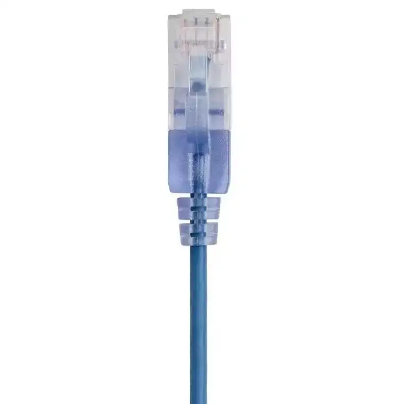 Monoprice Cat6A Patch Ethernet Cable 3 Feet Blue UTP, 30AWG, 10G, Pure Bare Copper, Snagless RJ45, For Computer Network Cable, LAN, Modem, Router