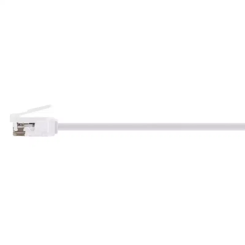 Monoprice Cat6 Ethernet Patch Cable - 1 Feet - White | Stranded, 550MHz, UTP, Pure Bare Copper Wire, 36AWG - Micro SlimRun Series