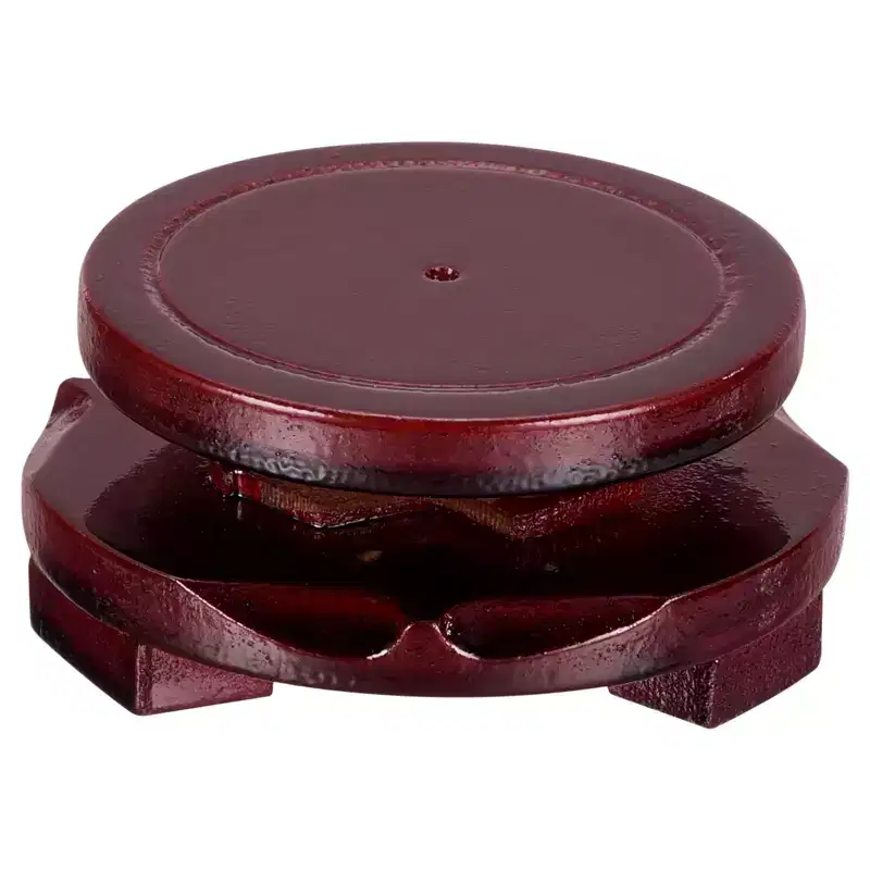 Unique Bargains Round Rotatable Home Decor Planter Display Stand for Table Lamp Teapot Base