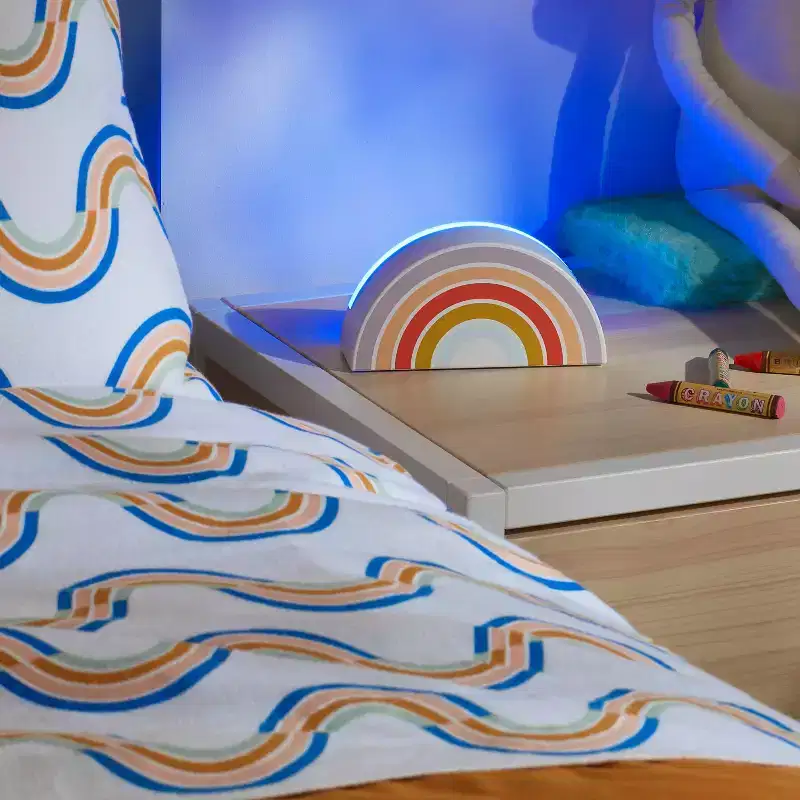 Rainbow Kids' Projection Light - Pillowfort™: Multicolored LED Nightlight for Kids, Battery-Powered, Ages 8+