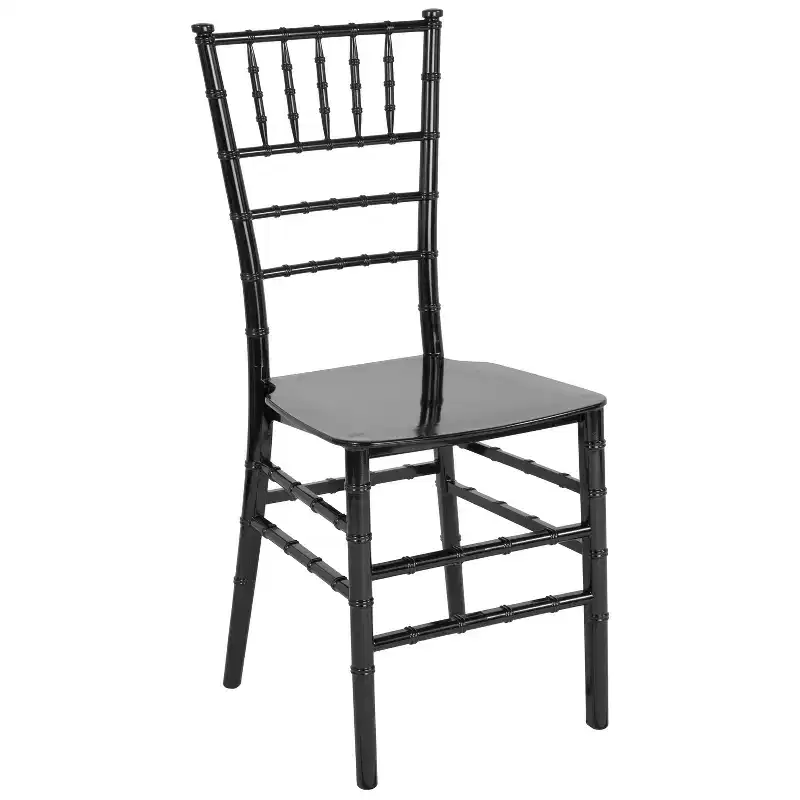 Black / Champagne / Gold / Mahogany / Rose Gold / Silver / White Resin Stackable Chiavari Chair 鈥?Seats 1