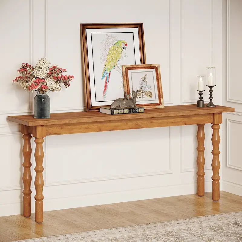 70.9 Inches Narrow Long Console Sofa Table for Living Room Entryway