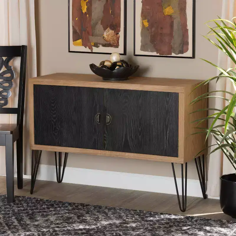 Metal Utility Storage Cabinet with 2 Doors & 2 Shelves 鈥?48H x 80W x 30D