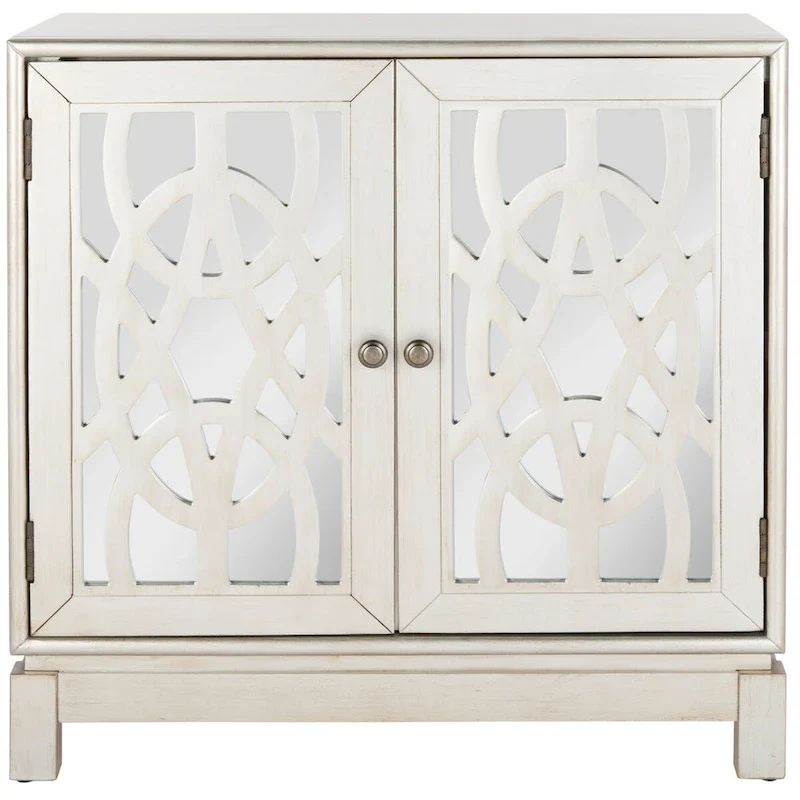 SAFAVIEH Cyntha 2-Door Nickel Storage Chest - 32Wx16Dx33H