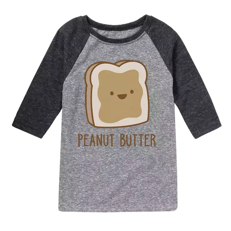 Boys' - Instant Message - Twins Peanut Butter Raglan Graphic T-Shirt