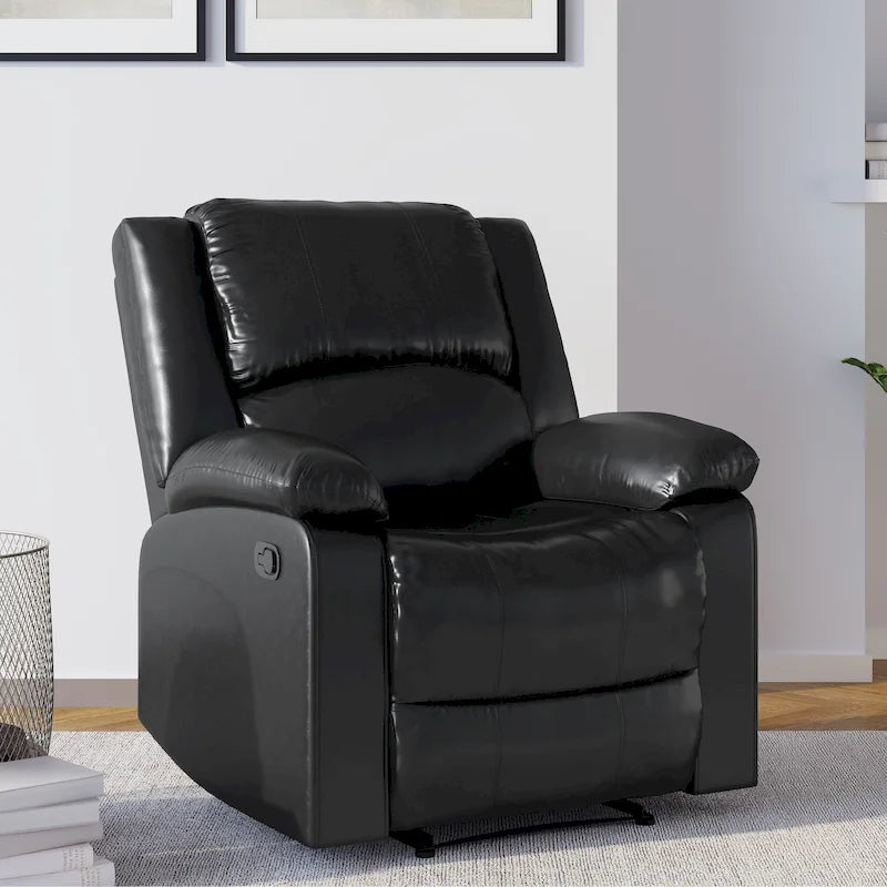 Relax A Lounger Porter Faux Leather Manual Recliner by iLounge