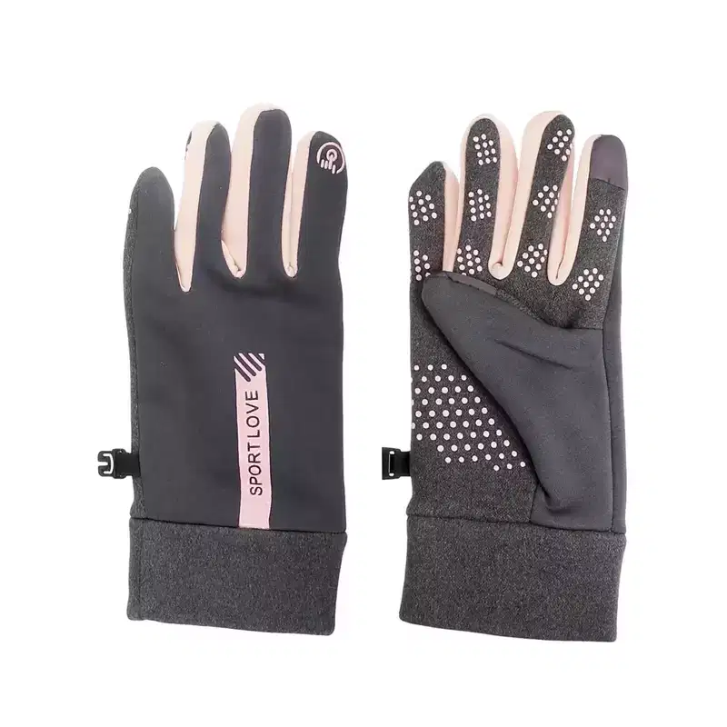 Unique Bargains Riding Warm Gloves Waterproof 4 Way Stretch Inner Gloves 1 Pair