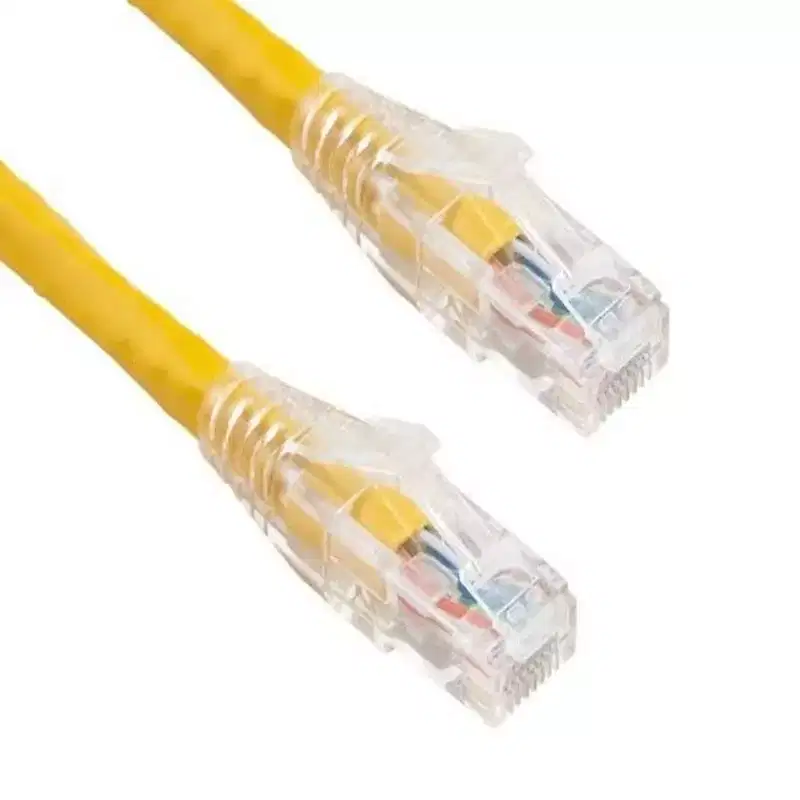 SANOXY Cables and Adapters; 10ft Cat6 550 MHz UTP Ethernet Network Patch Cable with Clear Snagless Boot, Yellow