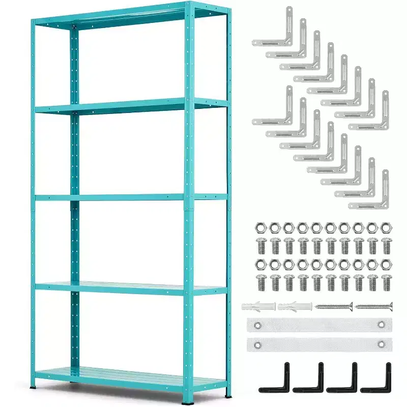 5-Tier Adjustable Metal Shelving Unit