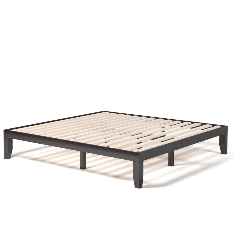 Costway King Size 14  Wooden Bed Frame Mattress Platform Wood Slats
