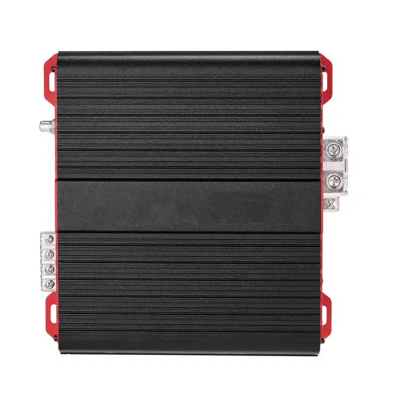 VEVOR Monoblock Car Amplifier, 3000W RMS MAX, 1/2/4 Ohm Stable, 1-Channel Class D Car Audio Amplifier with Remote Subwoofer Level Control, Black+Red