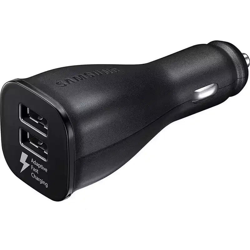 Original Samsung Car Charger Dual Port Adaptive Rapid Fast Charger with USB TYPE-C Cable EP-LN920CBEGWW