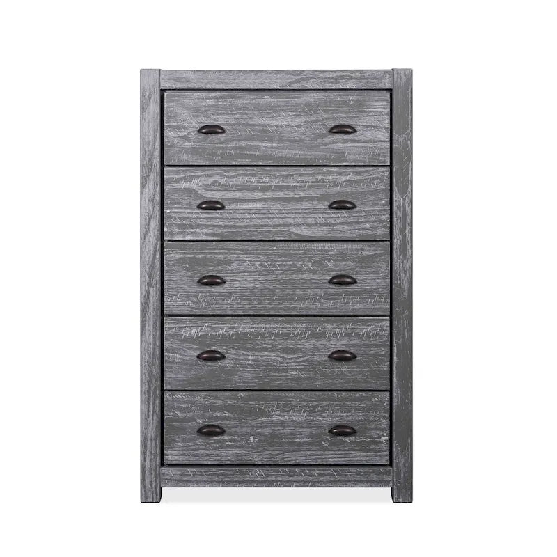 Grain Wood Furniture Montauk 5-drawer Solid Wood Chest
