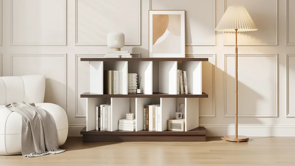 8-Cube Storage Shelf Organizer with Removable Back Panels