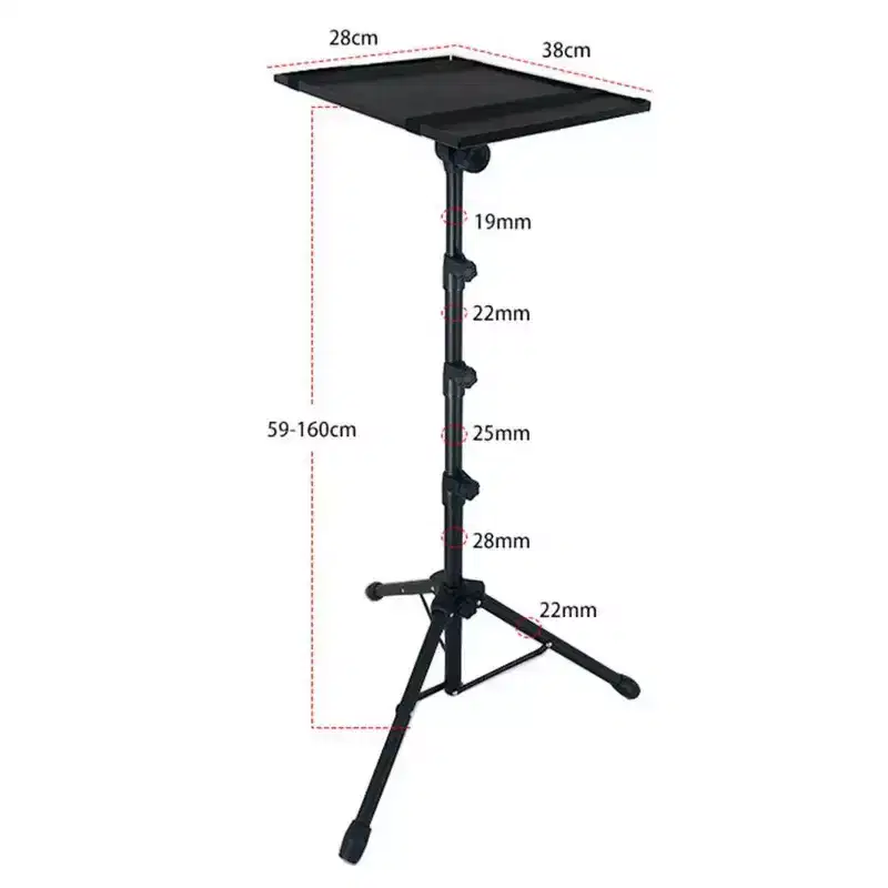 Laptop Stand,Projector Stand,Adjustable Height 26 to 63 in Laptop Tripod Stand, Portable Tripod Tall Floor for Office Home or Studio,360 180 Swivel
