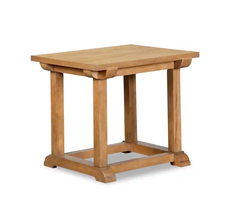 43 Modern End Table - Light Brown Oak