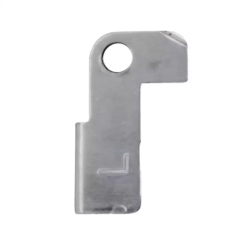Brixwell Screen Latch Left Hand, Metal Material, 1-1/4 Height, 11/16 Width, 3/8 Upper Vertical Offset, 5/16 Step Length, Gray Finish