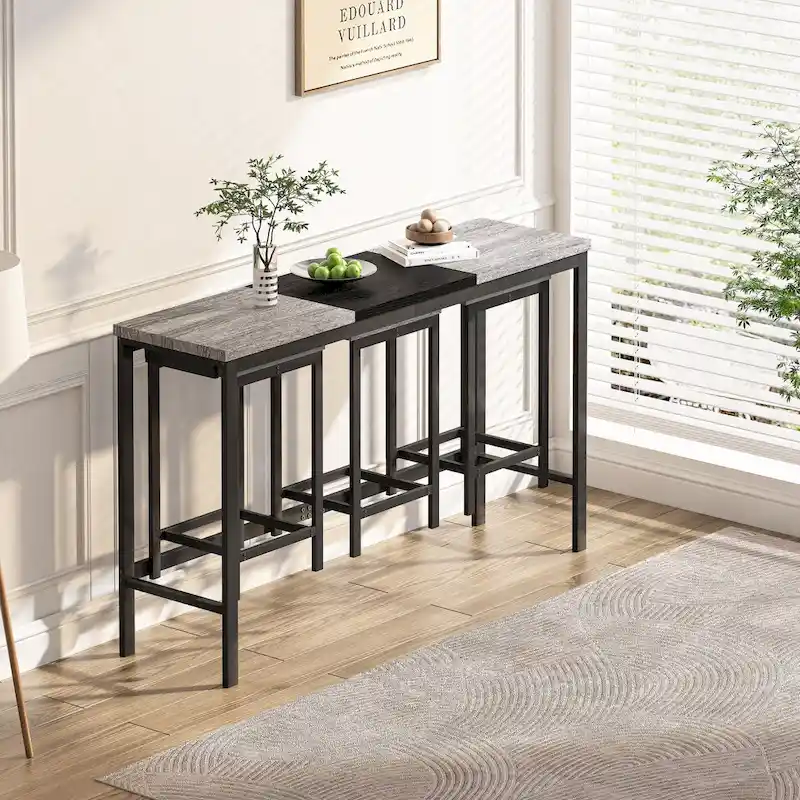 Long Dining Table Set
