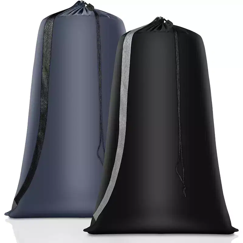 Narwey Heavy Duty Laundry Bag 2 Pack XL Nylon Laundry Bags with Straps