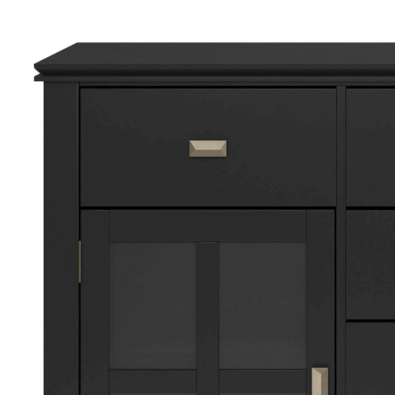 WYNDENHALL Stratford Solid Wood Transitional Sideboard Buffet - 54 inch Wide